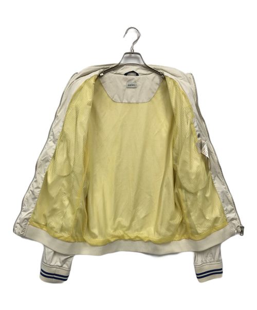 DIESEL（ディーゼル）DIESEL (ディーゼル) ジップナイロンジャケット アイボリー サイズ:XLの古着・服飾アイテム