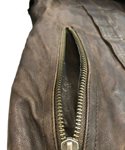 BANANA REPUBLIC（バナナリパブリック）BANANA REPUBLIC (バナナリパブリック) レザージャケット ブラウン サイズ:Mの古着・服飾アイテム