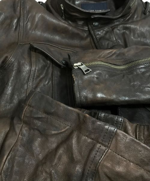BANANA REPUBLIC（バナナリパブリック）BANANA REPUBLIC (バナナリパブリック) レザージャケット ブラウン サイズ:Mの古着・服飾アイテム