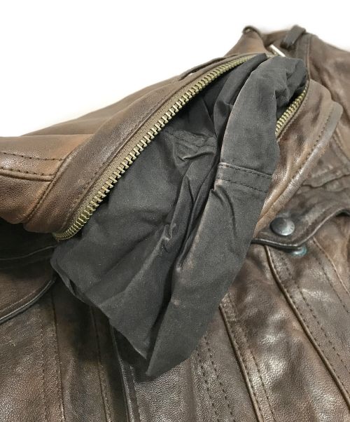 BANANA REPUBLIC（バナナリパブリック）BANANA REPUBLIC (バナナリパブリック) レザージャケット ブラウン サイズ:Mの古着・服飾アイテム