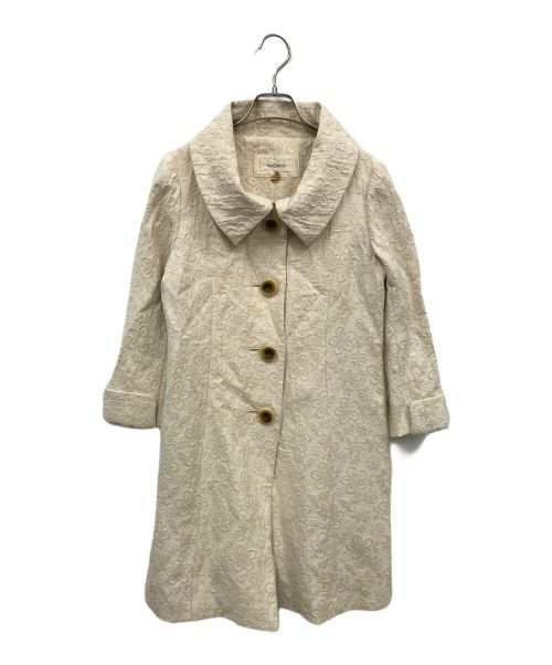 Lois CRAYON（ロイスクレヨン）Lois CRAYON (ロイスクレヨン) ジャガードコート アイボリー サイズ:Mの古着・服飾アイテム