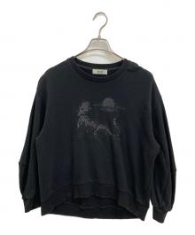 ZUCCA（ズッカ）の古着「エンブロイダリースウェット」｜ブラック