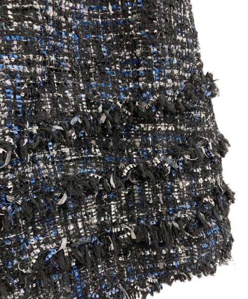 Adonisis（アドニシス）Adonisis (アドニシス) ツイードミニスカート ブラック サイズ:36の古着・服飾アイテム