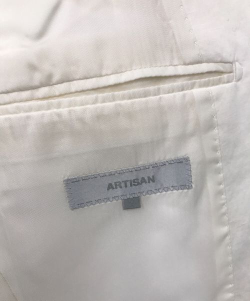 ARTISAN（アルチザン）ARTISAN (アルチザン) テーラードジャケット ホワイト サイズ:Sの古着・服飾アイテム
