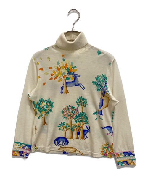 LEONARD（レオナール）LEONARD (レオナール) タートルネックニット アイボリー サイズ:Mの古着・服飾アイテム