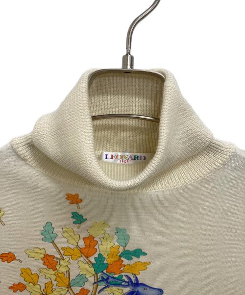 LEONARD（レオナール）LEONARD (レオナール) タートルネックニット アイボリー サイズ:Mの古着・服飾アイテム