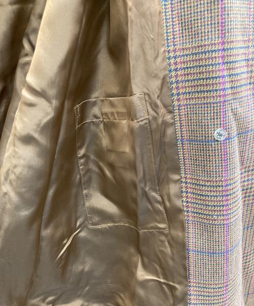 LOVELESS（ラブレス）LOVELESS (ラブレス) グレンチェックダブルコート ブラウン サイズ:34の古着・服飾アイテム