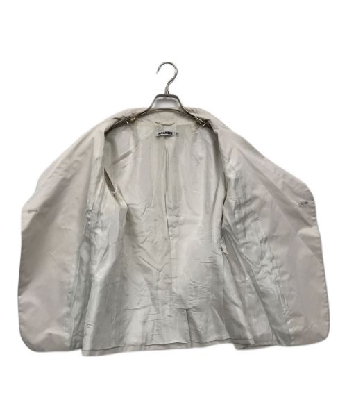 JIL SANDER（ジルサンダー）JIL SANDER (ジルサンダー) 1B変形テーラードジャケット ホワイト サイズ:40の古着・服飾アイテム