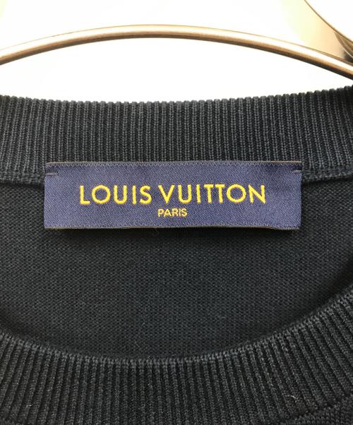 LOUIS VUITTON（ルイ ヴィトン）LOUIS VUITTON (ルイ ヴィトン) HUMAN MADE (ヒューマンメイド) S/Sニット ネイビー サイズ:Mの古着・服飾アイテム