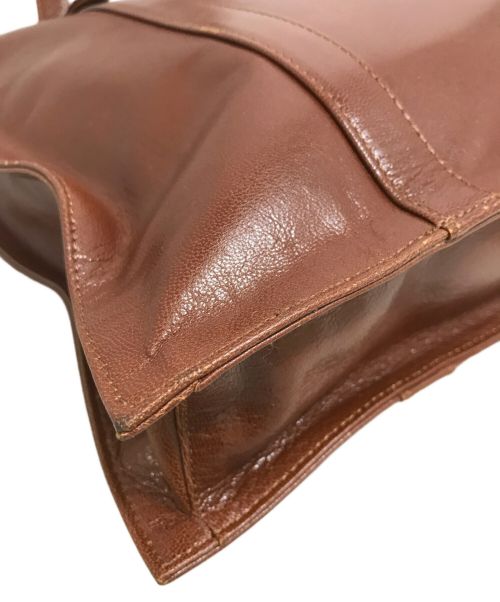 KITAMURA（キタムラ）KITAMURA (キタムラ) レザートートバッグ ブラウンの古着・服飾アイテム