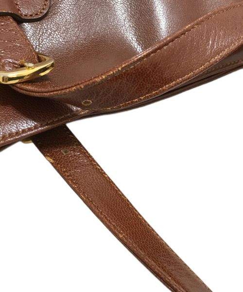 KITAMURA（キタムラ）KITAMURA (キタムラ) レザートートバッグ ブラウンの古着・服飾アイテム