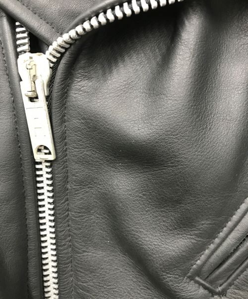 666（666）666 (666) ライダースジャケット ブラック サイズ:36の古着・服飾アイテム