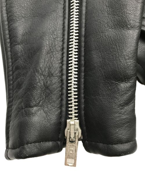 666（666）666 (666) ライダースジャケット ブラック サイズ:36の古着・服飾アイテム