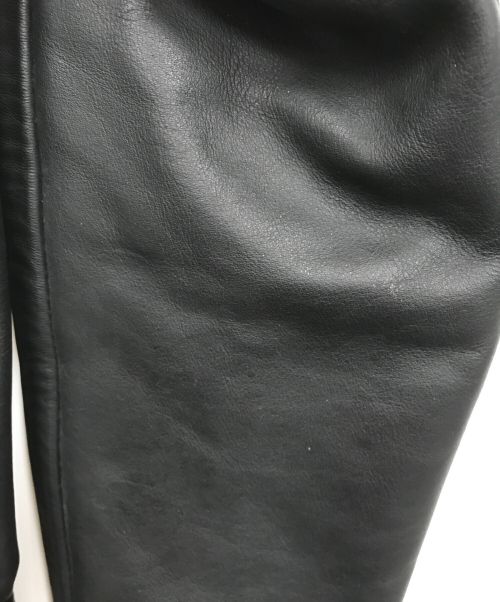 666（666）666 (666) ライダースジャケット ブラック サイズ:36の古着・服飾アイテム