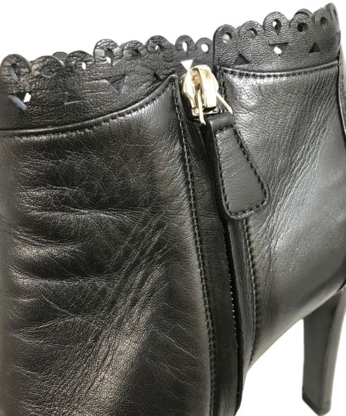 CHANEL（シャネル）CHANEL (シャネル) ハイヒールショートブーツ ブラック サイズ:38　1/2の古着・服飾アイテム