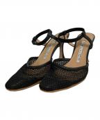 PELLICOペリーコ）の古着「アンクルストラップメッシュシューズ」｜ブラック