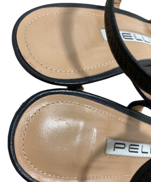 PELLICO（ペリーコ）PELLICO (ペリーコ) アンクルストラップメッシュシューズ ブラック サイズ:341/2の古着・服飾アイテム