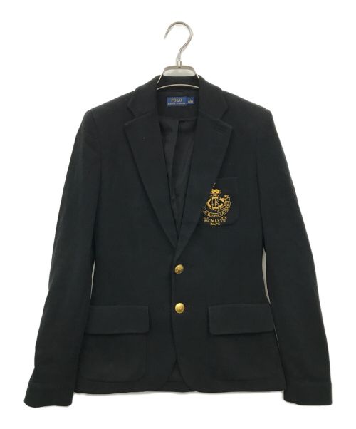 POLO RALPH LAUREN（ポロ・ラルフローレン）POLO RALPH LAUREN (ポロ・ラルフローレン) 金釦ブレザー ブラック サイズ:0　150/80Aの古着・服飾アイテム