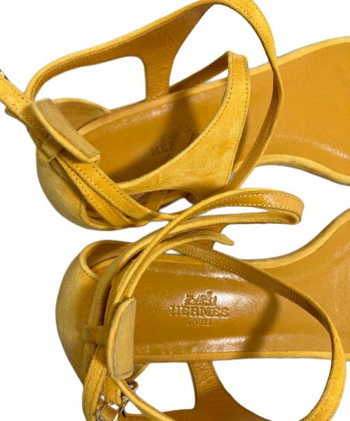 HERMES（エルメス）HERMES (エルメス) ストラップサンダル イエロー サイズ:37の古着・服飾アイテム