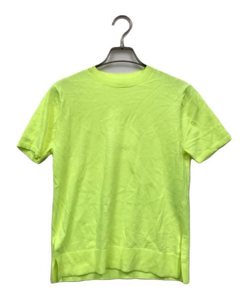 ENFOLD（エンフォルド）ENFOLD (エンフォルド) コットンニットTシャツ イエロー サイズ:38 未使用品の古着・服飾アイテム