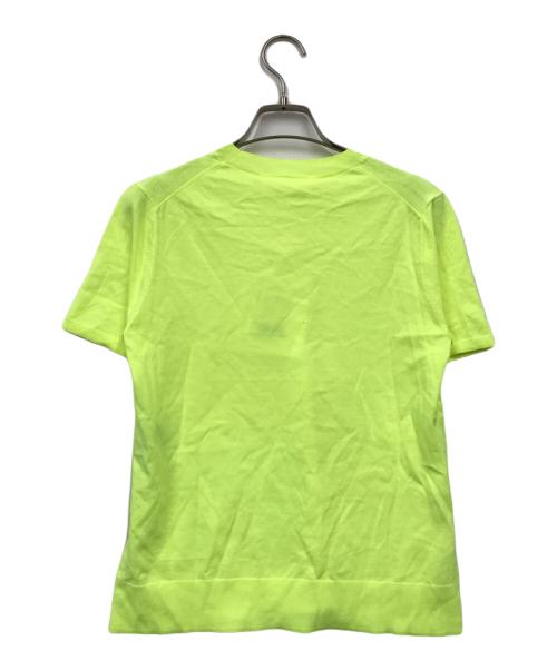 ENFOLD（エンフォルド）ENFOLD (エンフォルド) コットンニットTシャツ イエロー サイズ:38 未使用品の古着・服飾アイテム