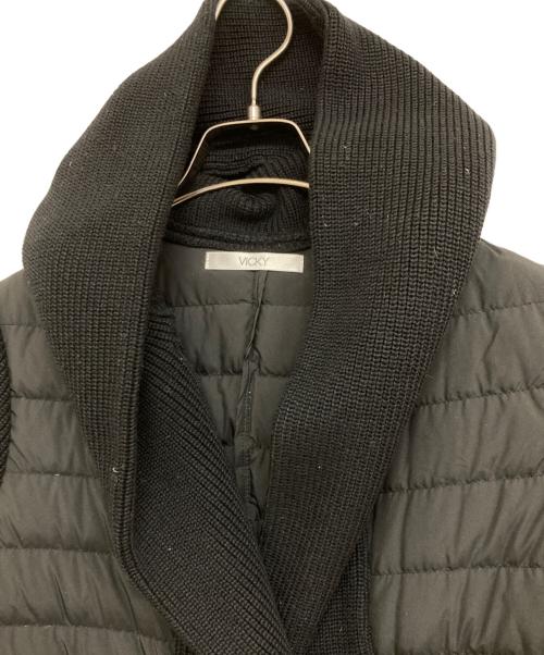 VICKY（ビッキー）VICKY (ビッキー) ダウン切替コート ブラック サイズ:1の古着・服飾アイテム