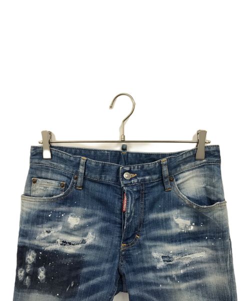 DSQUARED2（ディースクエアード）DSQUARED2 (ディースクエアード) BOYFRIEND JEANS ブルー サイズ:40の古着・服飾アイテム