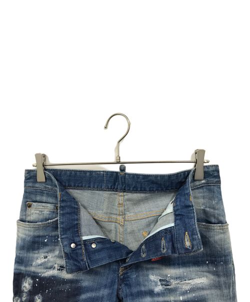 DSQUARED2（ディースクエアード）DSQUARED2 (ディースクエアード) BOYFRIEND JEANS ブルー サイズ:40の古着・服飾アイテム