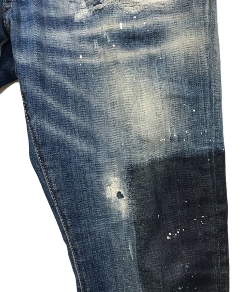 DSQUARED2（ディースクエアード）DSQUARED2 (ディースクエアード) BOYFRIEND JEANS ブルー サイズ:40の古着・服飾アイテム