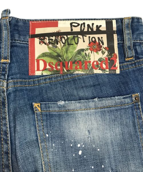 DSQUARED2（ディースクエアード）DSQUARED2 (ディースクエアード) BOYFRIEND JEANS ブルー サイズ:40の古着・服飾アイテム