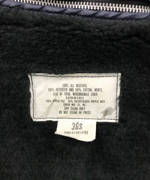 US ARMY（ユーエスアーミー）US ARMY (ユーエスアーミー) ライナー付オールウェザーコート ネイビー サイズ:Sの古着・服飾アイテム