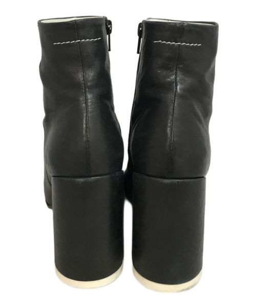 MM6 Maison Margiela（エムエムシックスメゾンマルジェラ）MM6 Maison Margiela (エムエムシックス メゾンマルジェラ) レザーアンクルブーツ ブラック サイズ:37の古着・服飾アイテム