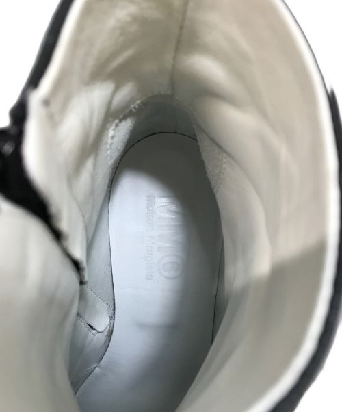 MM6 Maison Margiela（エムエムシックスメゾンマルジェラ）MM6 Maison Margiela (エムエムシックス メゾンマルジェラ) レザーアンクルブーツ ブラック サイズ:37の古着・服飾アイテム