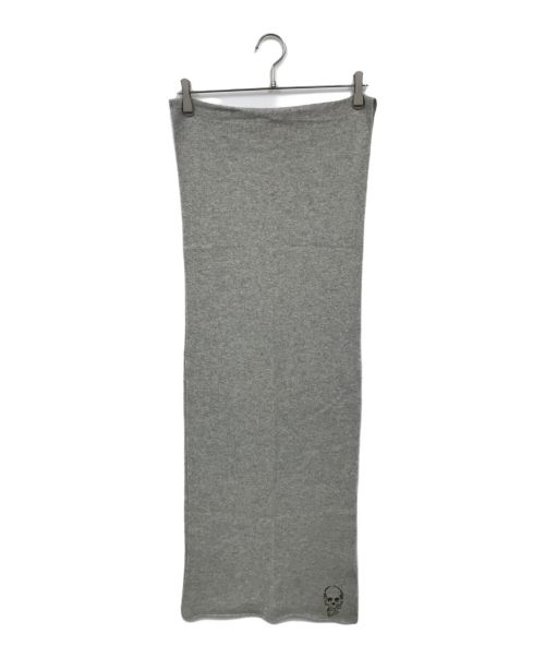 lucien pellat-finet（ルシアン・ペラフィネ）lucien pellat-finet (ルシアン・ペラフィネ) カシミヤストール グレーの古着・服飾アイテム