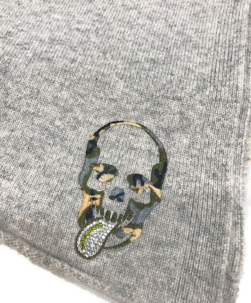 lucien pellat-finet（ルシアン・ペラフィネ）lucien pellat-finet (ルシアン・ペラフィネ) カシミヤストール グレーの古着・服飾アイテム