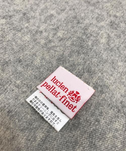 lucien pellat-finet（ルシアン・ペラフィネ）lucien pellat-finet (ルシアン・ペラフィネ) カシミヤストール グレーの古着・服飾アイテム