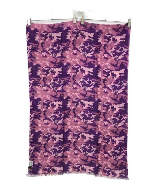 lucien pellat-finet（ルシアン・ペラフィネ）lucien pellat-finet (ルシアン・ペラフィネ) マフラー ピンクの古着・服飾アイテム