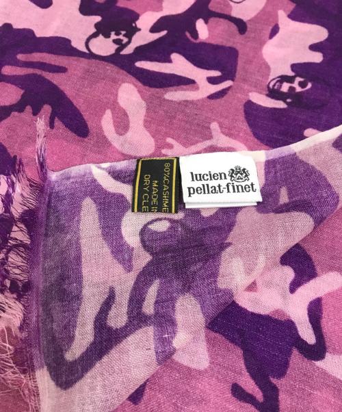 lucien pellat-finet（ルシアン・ペラフィネ）lucien pellat-finet (ルシアン・ペラフィネ) マフラー ピンクの古着・服飾アイテム