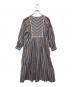 ne quittez pas (ヌキテパ) Cotton Voile Stripe Gather Dress スカイブルー サイズ:S：15000円