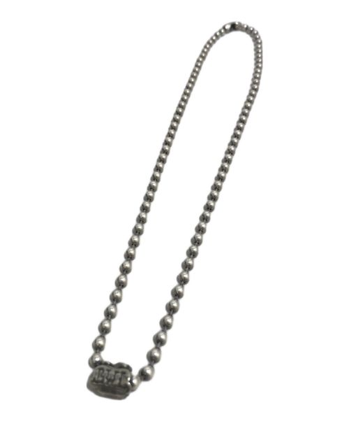 BILL WALL LEATHER（ビルウォールレザー）BILL WALL LEATHER (ビルウォールレザー) ロゴトップボールチェーンネックレス シルバーの古着・服飾アイテム