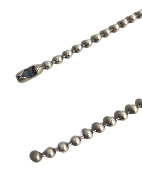 BILL WALL LEATHER（ビルウォールレザー）BILL WALL LEATHER (ビルウォールレザー) ロゴトップボールチェーンネックレス シルバーの古着・服飾アイテム