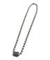 BILL WALL LEATHER (ビルウォールレザー) ロゴトップボールチェーンネックレス シルバー：22000円