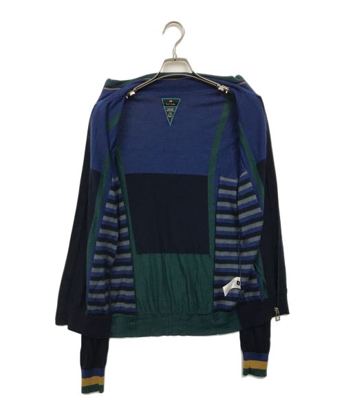 PS Paul Smith（ＰＳポールスミス）PS Paul Smith (ＰＳポールスミス) ニット ネイビー サイズ:Mの古着・服飾アイテム