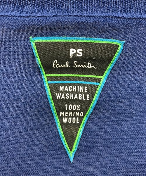 PS Paul Smith（ＰＳポールスミス）PS Paul Smith (ＰＳポールスミス) ニット ネイビー サイズ:Mの古着・服飾アイテム