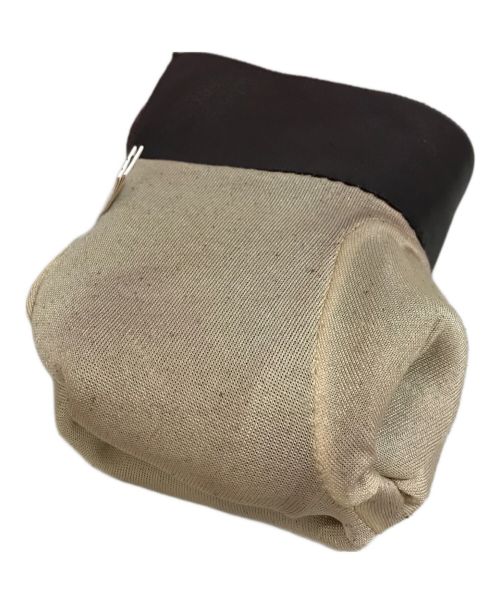 LOEWE（ロエベ）LOEWE (ロエベ) ロゴラインストーンレザーグローブ ブラウンの古着・服飾アイテム