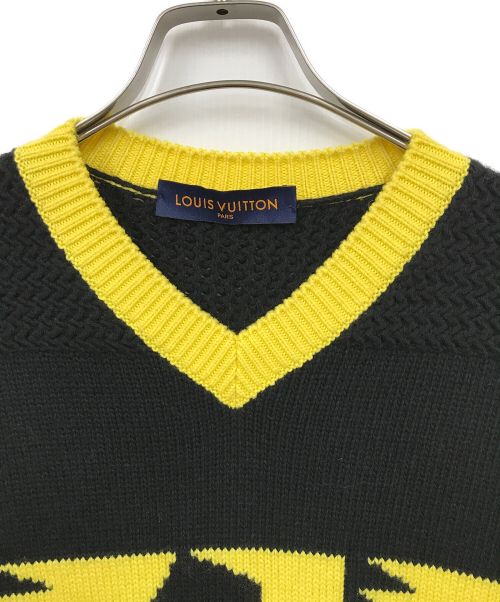 LOUIS VUITTON（ルイ ヴィトン）LOUIS VUITTON (ルイ ヴィトン) フットボールニット ブラック サイズ:Sの古着・服飾アイテム