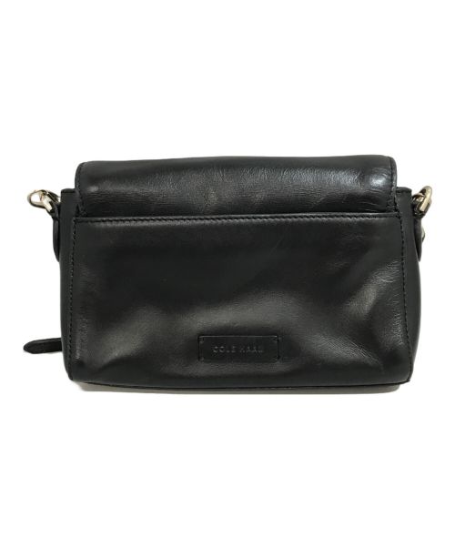 COLE HAAN（コールハーン）COLE HAAN (コールハーン) レザーショルダーバッグ ブラックの古着・服飾アイテム