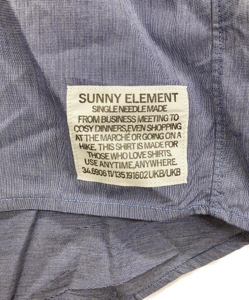 SUNNY ELEMENT（サニーエレメント）SUNNY ELEMENT (サニーエレメント) 半袖シャツ ブルー サイズ:Mの古着・服飾アイテム