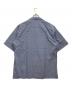 AURALEE (オーラリー) ストライプオープンカラーシャツ ブルー サイズ:5：8000円
