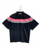 NICENESSナイスネス）の古着「ボーダーポロシャツ」｜ブラック